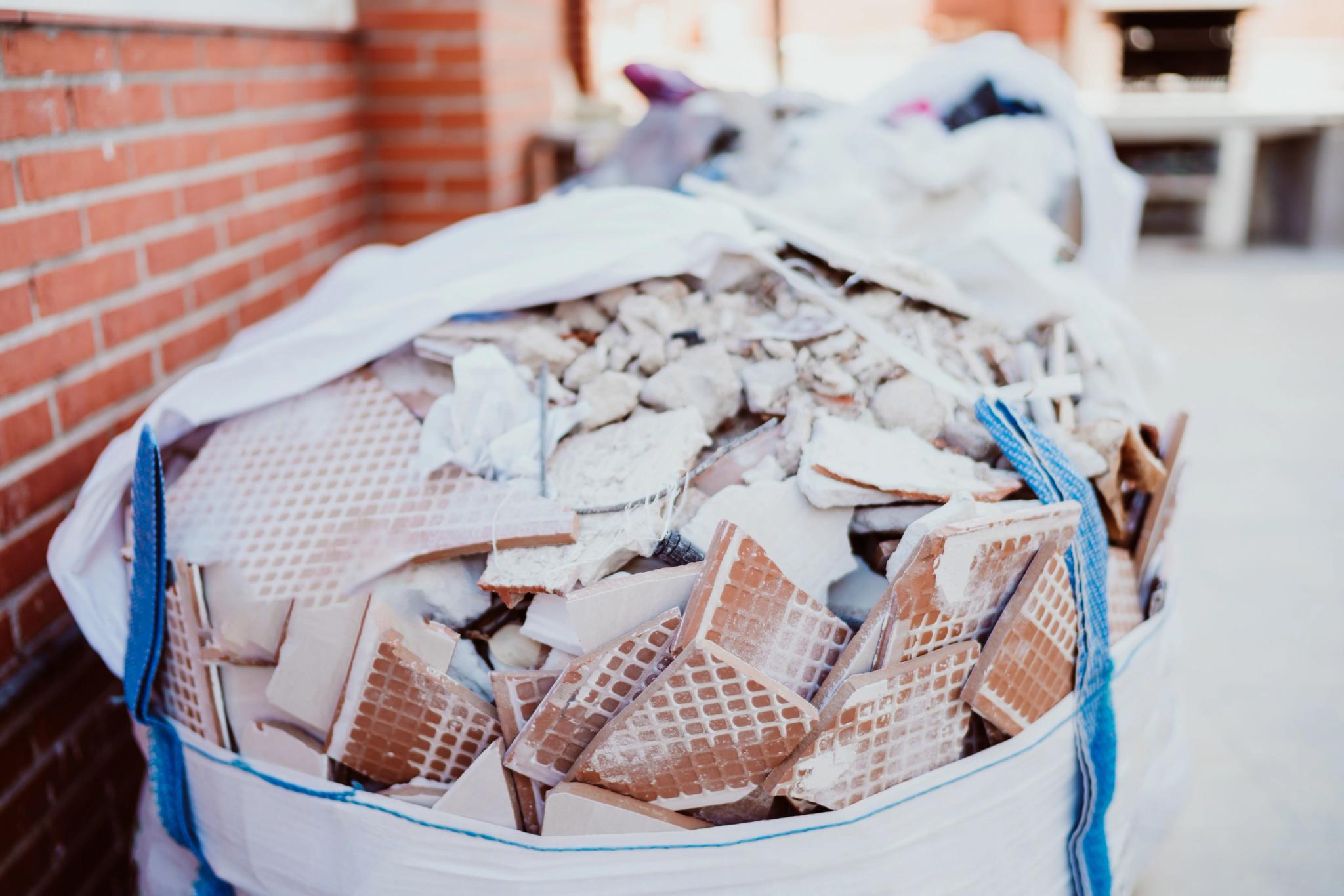 Tri des déchets du bâtiment